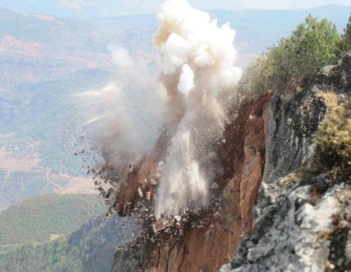 广安爆破温州市温瑞平原大罗山施工隧洞圆满成功